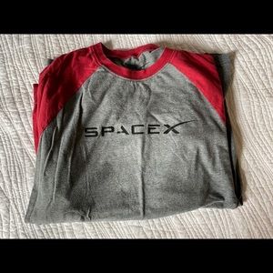 Long sleeve, SpaceX graphic tee (Medium)